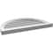 Ekena Millwork Round Top Surface Mount PVC Gable Vent: Functional, w/ 2"W x 2"P Brickmould Sill Frame, 28"W x 18"H GVPRT28X1803SF - alternate 2